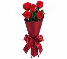 Букет 5 Красных роз Эдлесс Лав в Вышестеблиевской