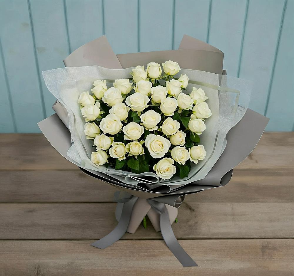 Букет Белоснежная нежность в Вышестеблиевской