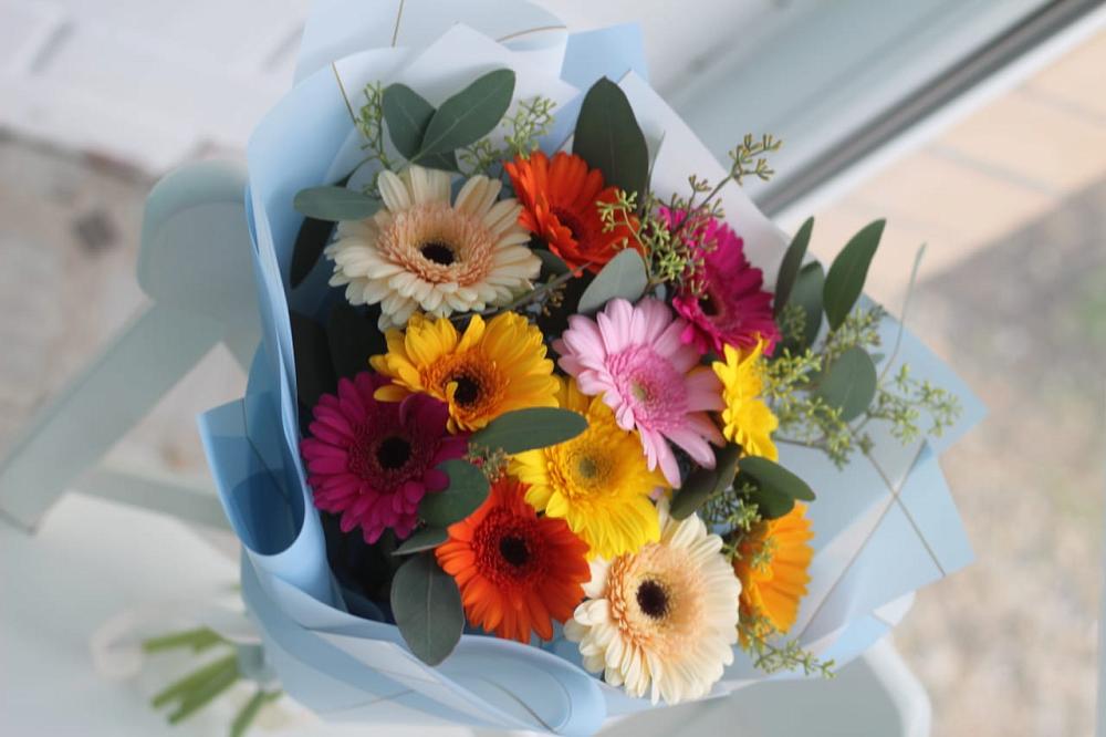 Букет цветов из: Герберы в Вышестеблиевской