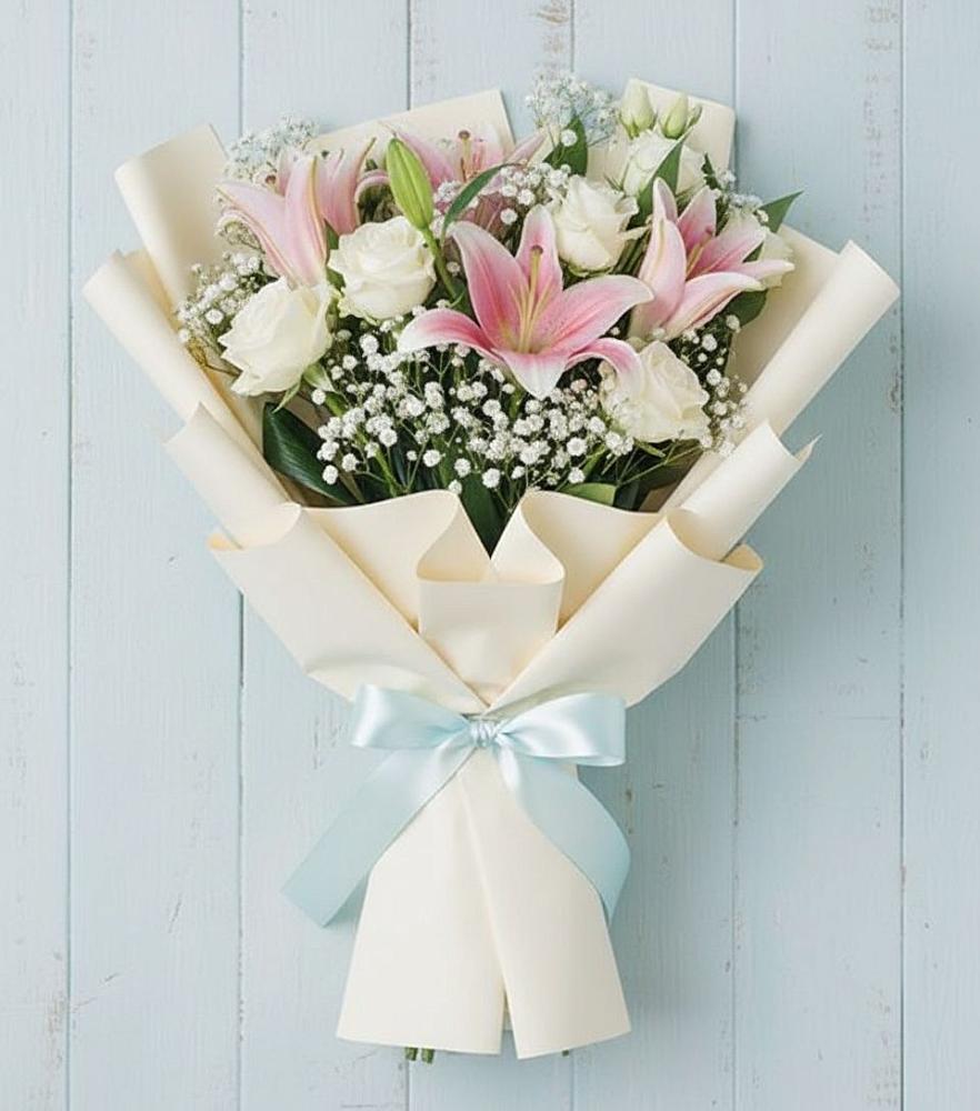 Букет цветов из: Лилии в Вышестеблиевской