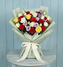 Букет цветов из:  Розы #REPLACE_PRED# Вышестеблиевской