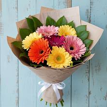 Букет цветов из:  Герберы в Вышестеблиевской