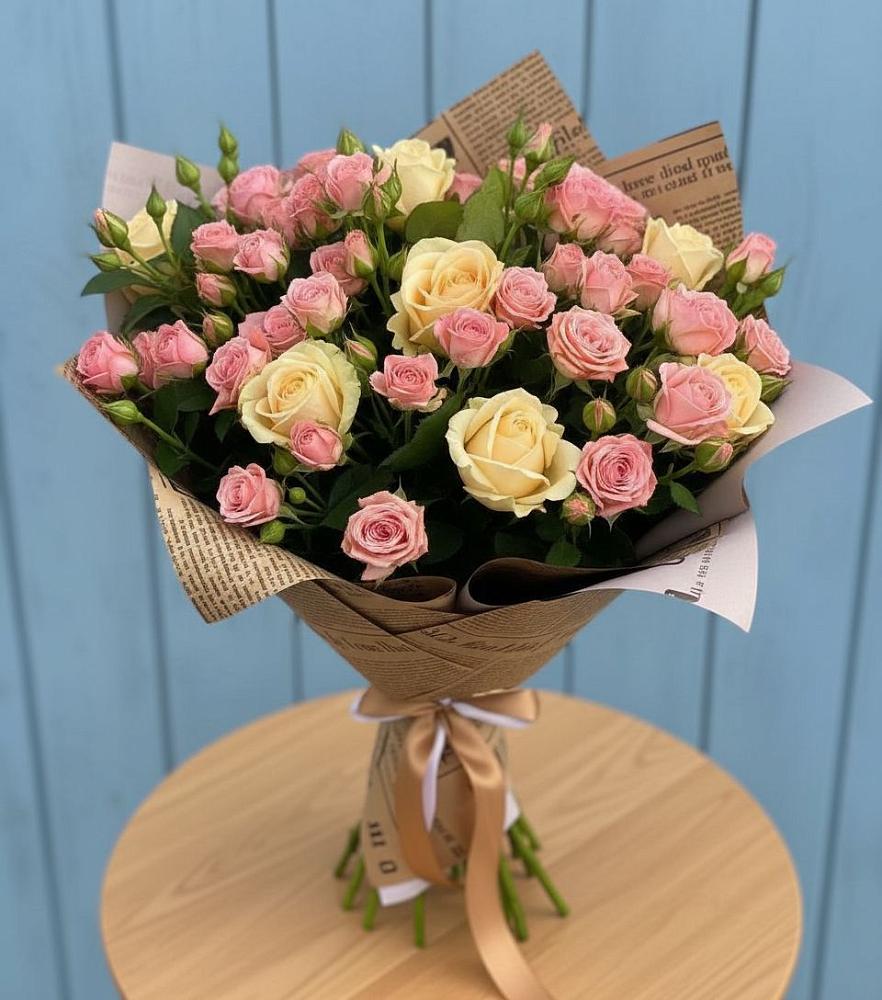 Букет цветов из: Розы в Вышестеблиевской