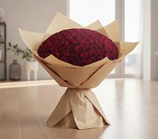 Букет 101 Красная роза в Вышестеблиевской