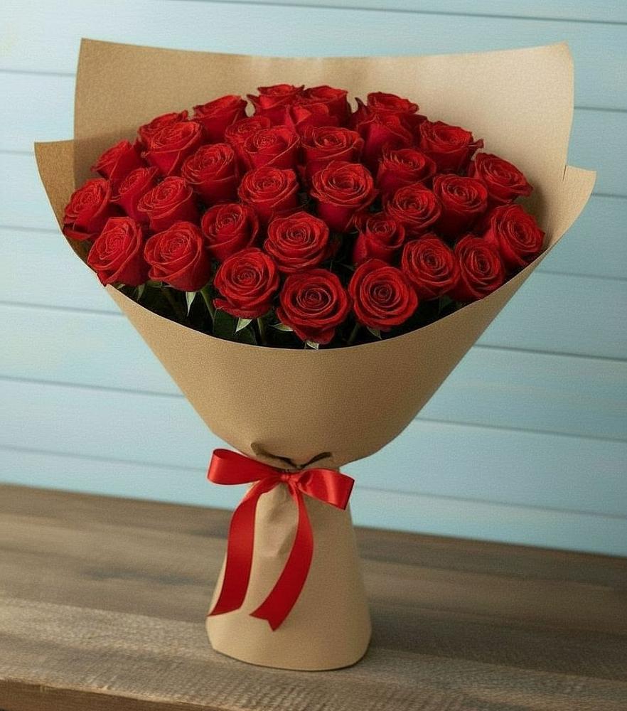 Букет Красные розы Милано в Вышестеблиевской