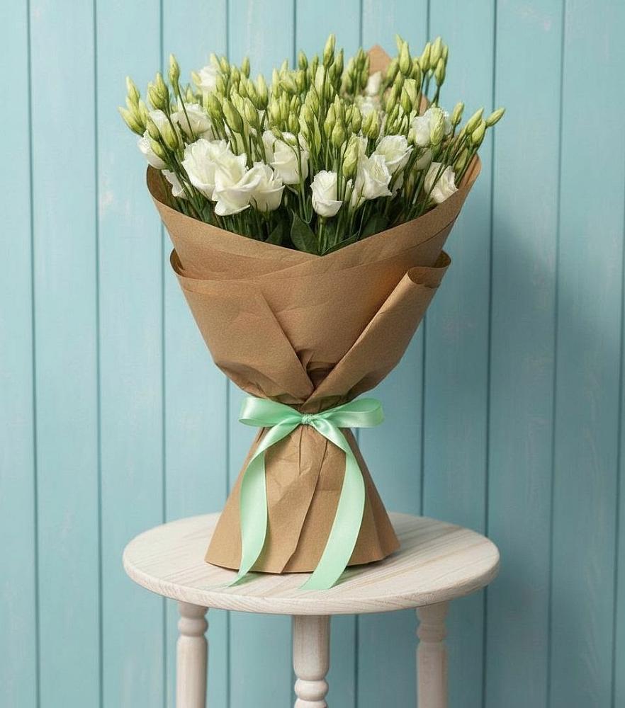 Букет цветов из: Лизиантусы в Вышестеблиевской