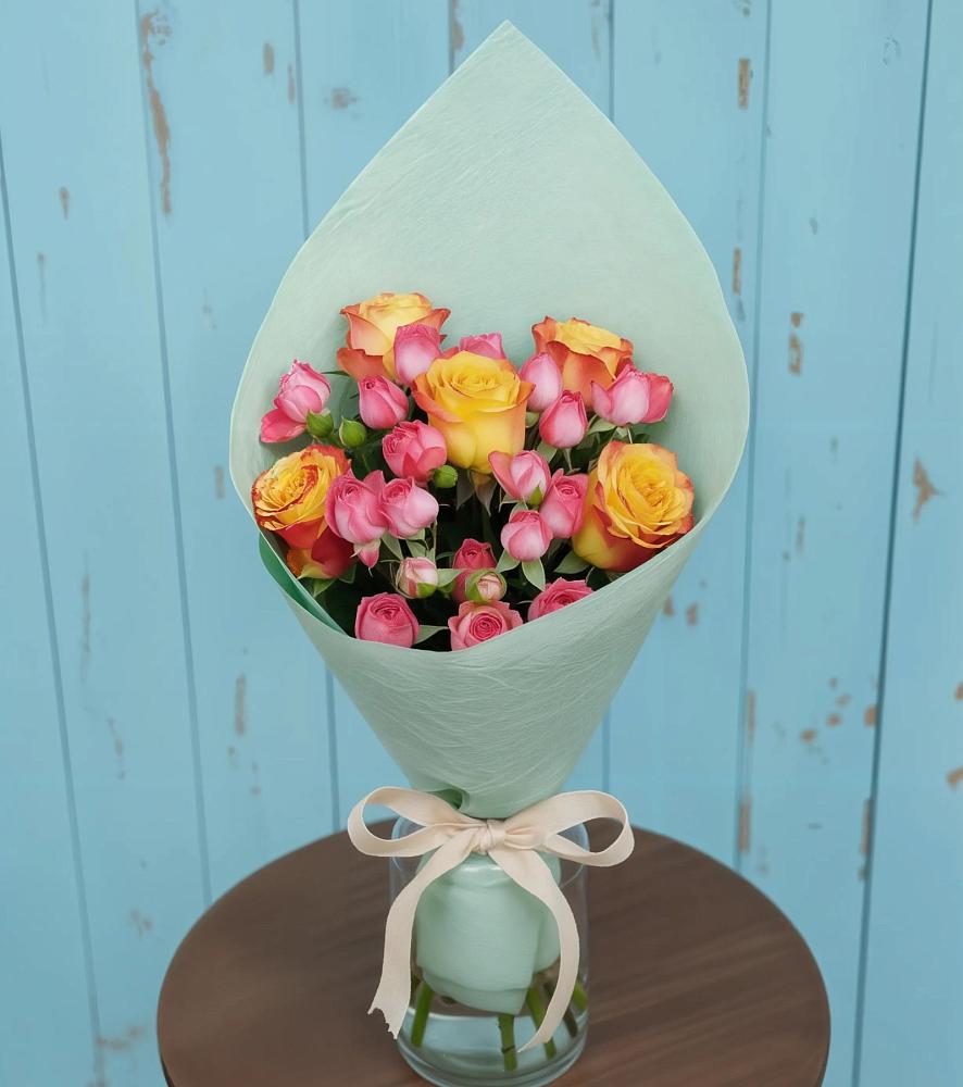 Букет цветов из: Розы в Вышестеблиевской