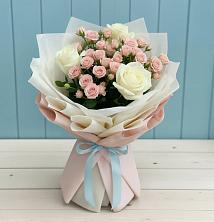 Букет цветов из:  Розы в Вышестеблиевской