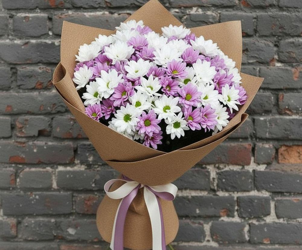 Букет цветов из: Хризантемы в Вышестеблиевской
