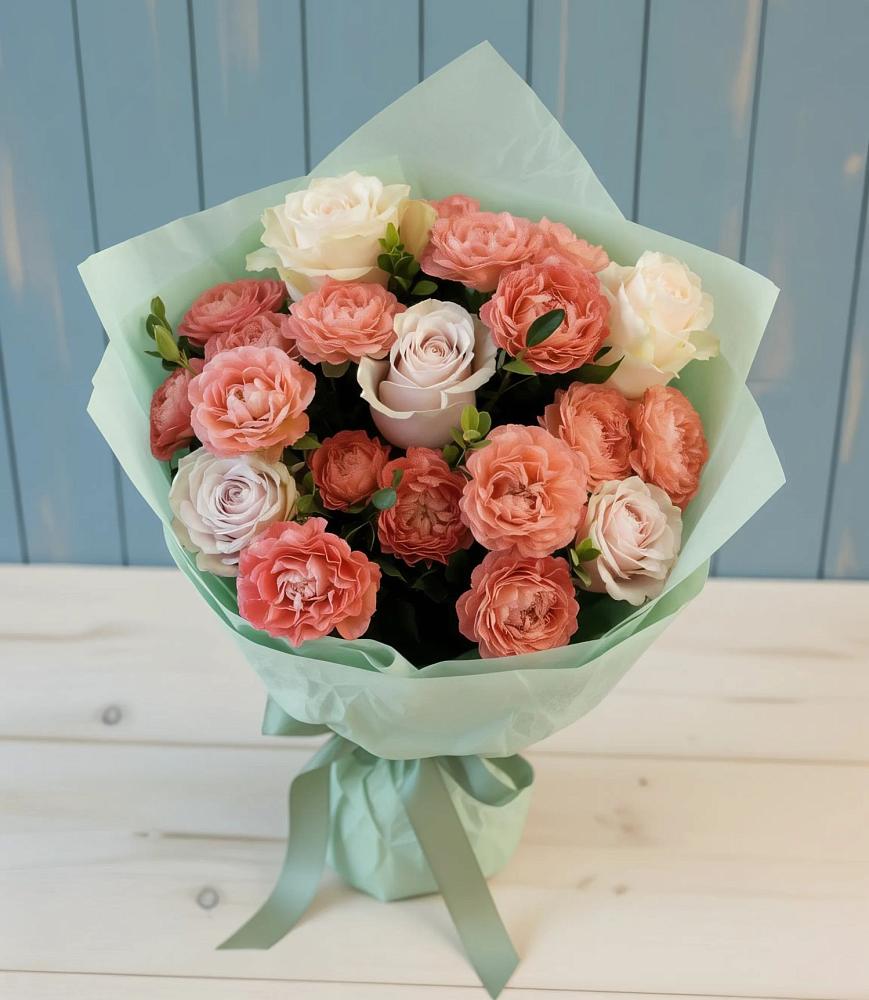 Букет цветов из: Розы в Вышестеблиевской