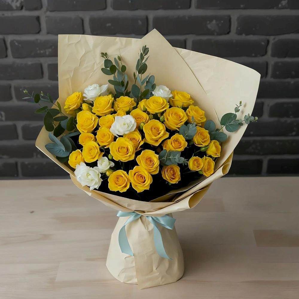 Букет цветов из: Розы в Вышестеблиевской