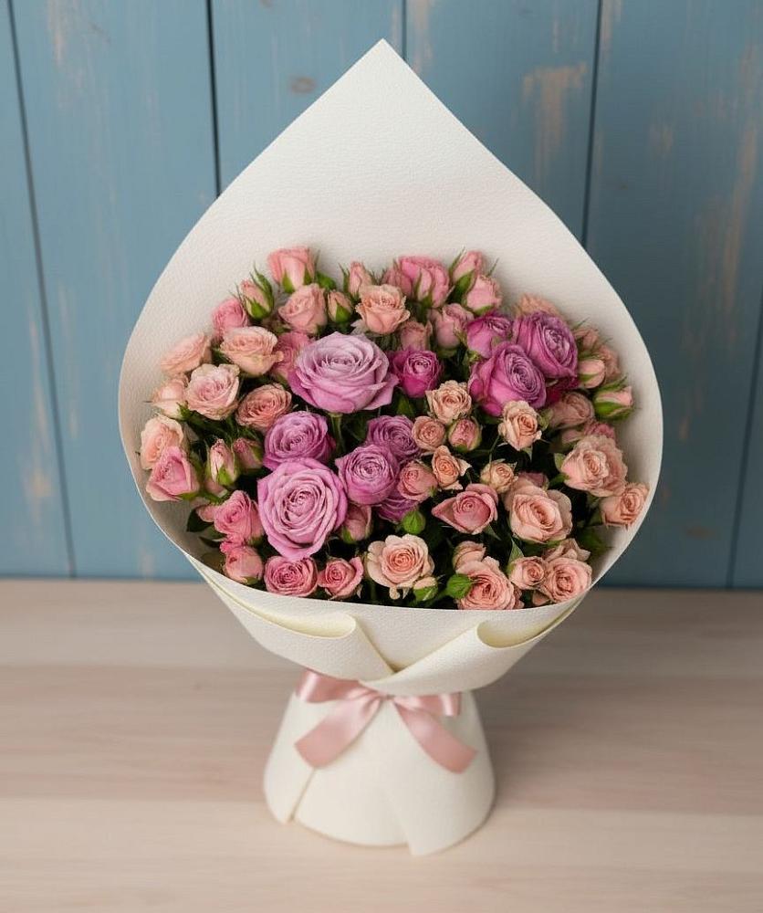 Букет цветов из: Розы в Вышестеблиевской