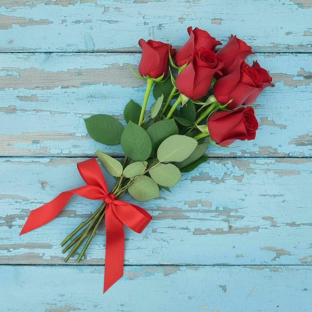 Букет Красные розы в Вышестеблиевской