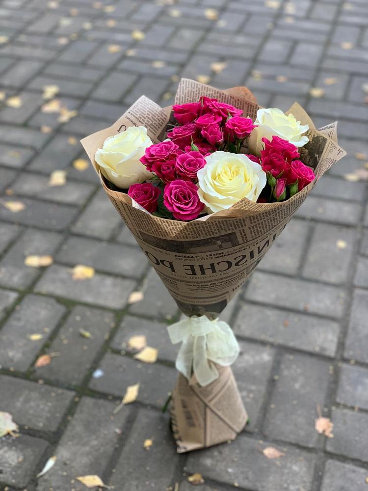 Букет цветов из: Розы в Вышестеблиевской